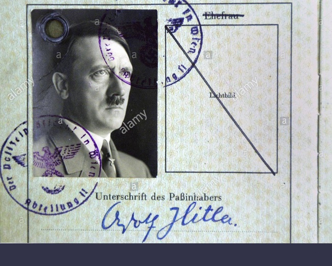 Vì sao tình báo Anh lại muốn làm hộ chiếu giả cho Adolf Hitler? - Ảnh 1.