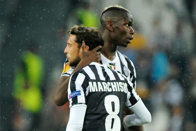 Marchisio và Pogba có 4 mùa chơi cùng nhau.