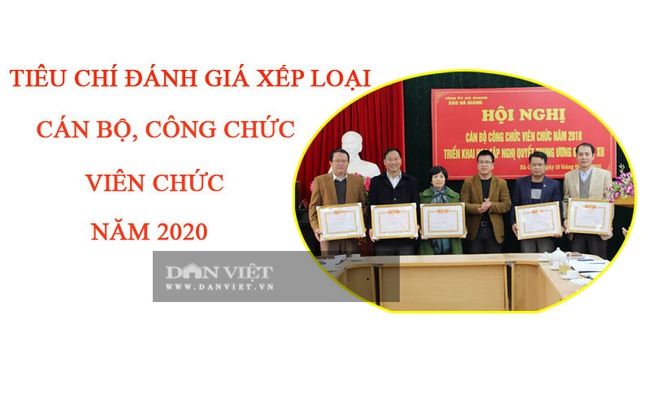 Tiêu chí đánh giá xếp loại cán bộ, công chức, viên chức cuối năm 2020 (MỚI NHẤT) - Ảnh 1.