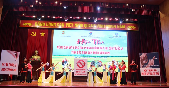 Bắc Ninh: Hơn 100 nông dân dự hội thi về phòn chống tác hại của thuốc lá - Ảnh 3.