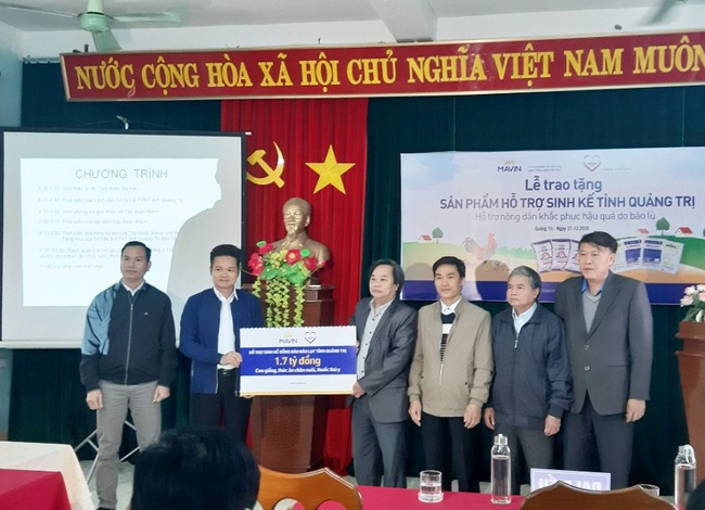 Tập đoàn Mavin hỗ trợ gà giống, thức ăn chăn nuôi và thuốc thú y cho nông dân Quảng Trị - Ảnh 1.