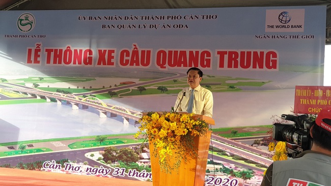 Cần Thơ: Thông xe cầu Quang Trung giúp giảm ùn tắc giao thông giờ cao điểm - Ảnh 1.