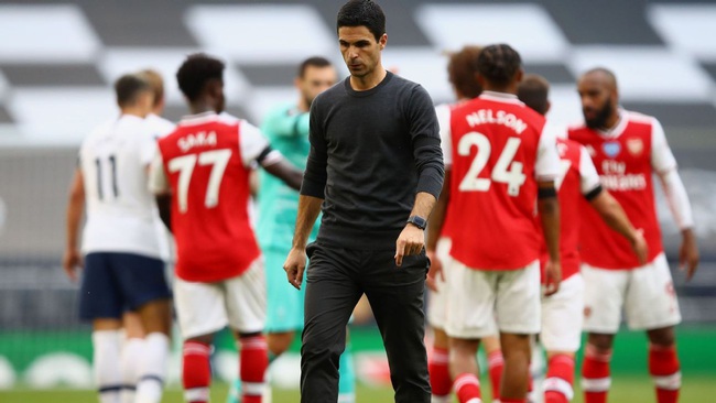 Arteta dường như sớm chấp nhận kết cục thảm ở derby Bắc London.