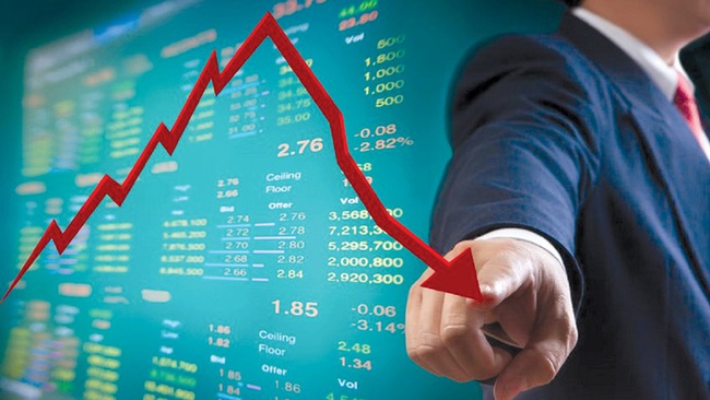 VN-Index giảm sâu, chỉ nhẹ hơn thị trường chứng khoán Hàn Quốc - Ảnh 1.