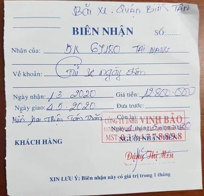 Vụ thu phí giữ xe vi phạm gần 13 triệu đồng tại Bình Tân (TP.HCM) Chủ xe “phản pháo”  - Ảnh 1.