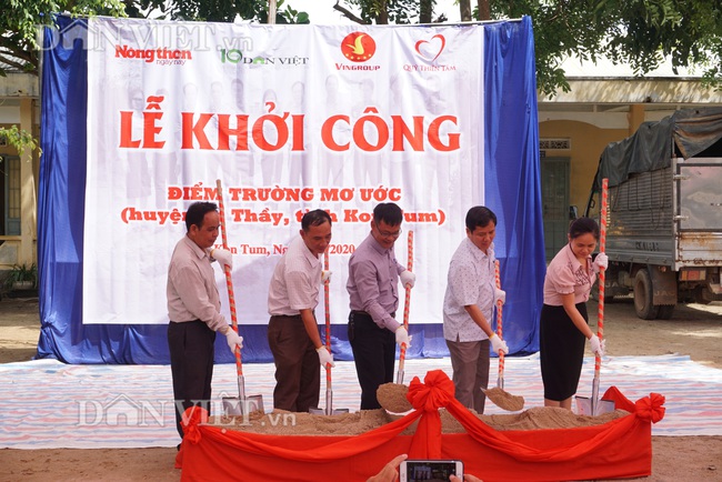 Báo Dân Việt khởi công phòng học tại điểm trường ở Kon Tum - Ảnh 2.