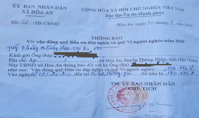 Hậu Giang: Kiểm tra việc hộ nghèo, cận nghèo phải đóng tiền cho quỹ vì người nghèo - Ảnh 2.