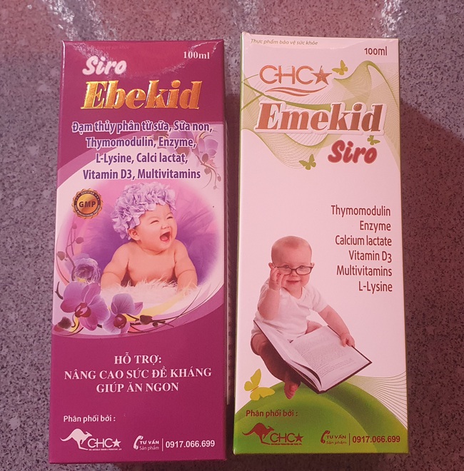 Thực phẩm bảo vệ sức khoẻ Emekid Siro và Siro Ebekid bị &quot;tố&quot; không đạt hàm lượng, Công ty CHC- Úc nói gì? - Ảnh 1.