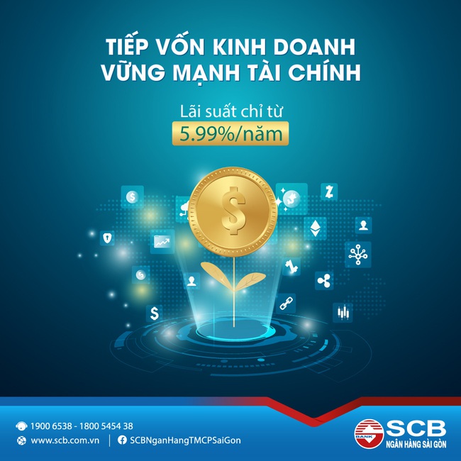 SCB triển khai chương trình cho vay &quot;Tiếp vốn kinh doanh - vững mạnh tài chính&quot; - Ảnh 1.