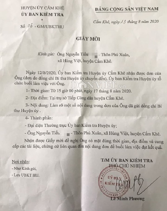 Phú Thọ: Cần làm rõ Bí thư có con riêng với cán bộ xã - Ảnh 3.