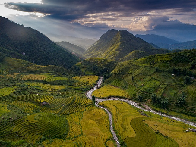 Lào Cai: Không ngờ chân núi Ngũ Chỉ Sơn lại có ruộng bậc thang đẹp mê mẩn thế này  - Ảnh 6.