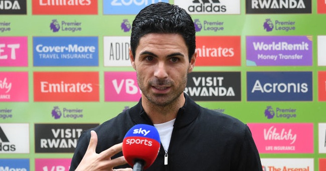 HLV Mikel Arteta vui mừng sau khởi đầu ấn tượng của Arsenal