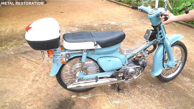 Chứng kiến quá trình phục chế hoàn chỉnh một chiếc Honda Super Cub C50 1978 - Ảnh 2.