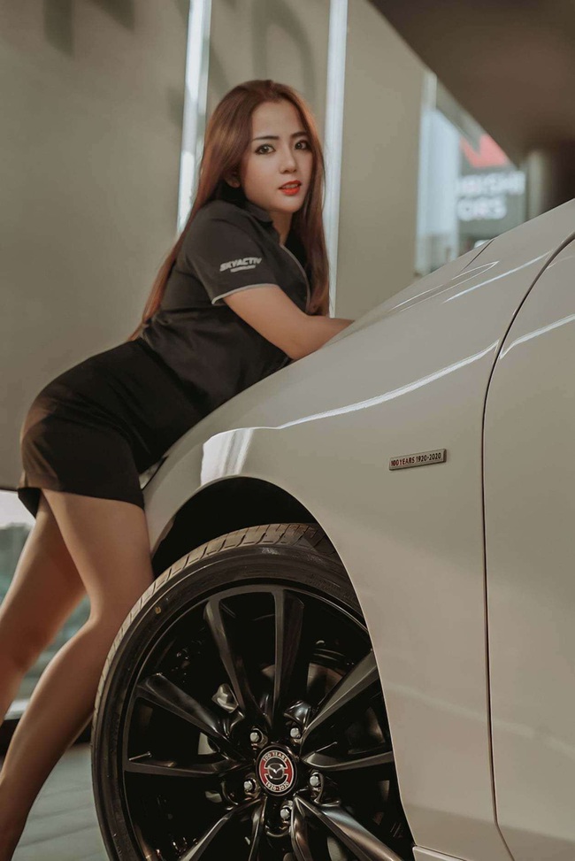 Người đẹp Thái Lan tạo dáng siêu quyến rũ bên xế hộp Mazda - Ảnh 3.