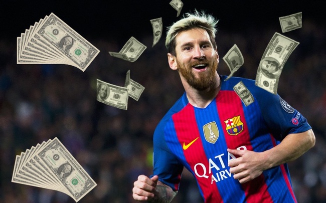 Messi nhận lương không tưởng ở Barcelona.