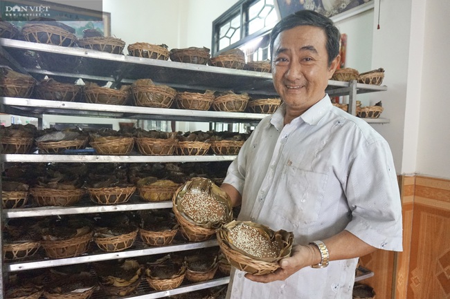 Quảng Nam: Làm chiếc bánh tròn như tổ chim, lão nông bán đắt hàng dịp Tết - Ảnh 1.