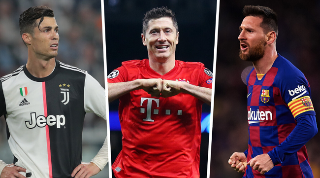 Lewandowski bỏ xa Ronaldo và Messi.