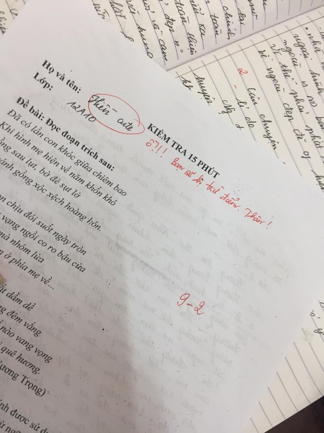 Viết thêm 1 chữ vào bài kiểm tra mà nữ sinh bị cô giáo trừ ngay 2 điểm, lý do ai cũng cười xỉu - Ảnh 1.