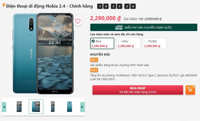 Nokia 2.4 - Smartphone giá rẻ, cấu hình tốt, pin trâu cho mọi nhà - Ảnh 1.