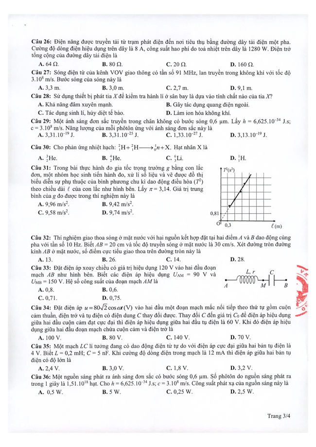 Nóng: Bộ GD-ĐT chính thức công bố đề thi minh họa THPT Quốc gia 2021 - Ảnh 8.