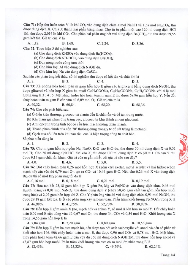 Nóng: Bộ GD-ĐT chính thức công bố đề thi minh họa THPT Quốc gia 2021 - Ảnh 12.