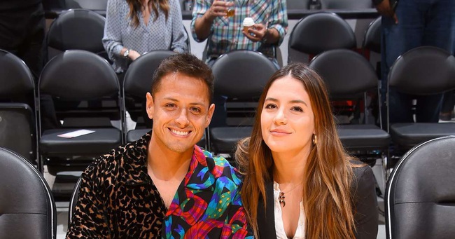 Chicharito và vợ Sarah Kohan khi còn mặn nồng.