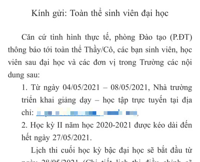 Cập nhật: Danh sách các trường Đại học cho sinh viên học online sau kỳ nghỉ lễ 30/4 - Ảnh 1.