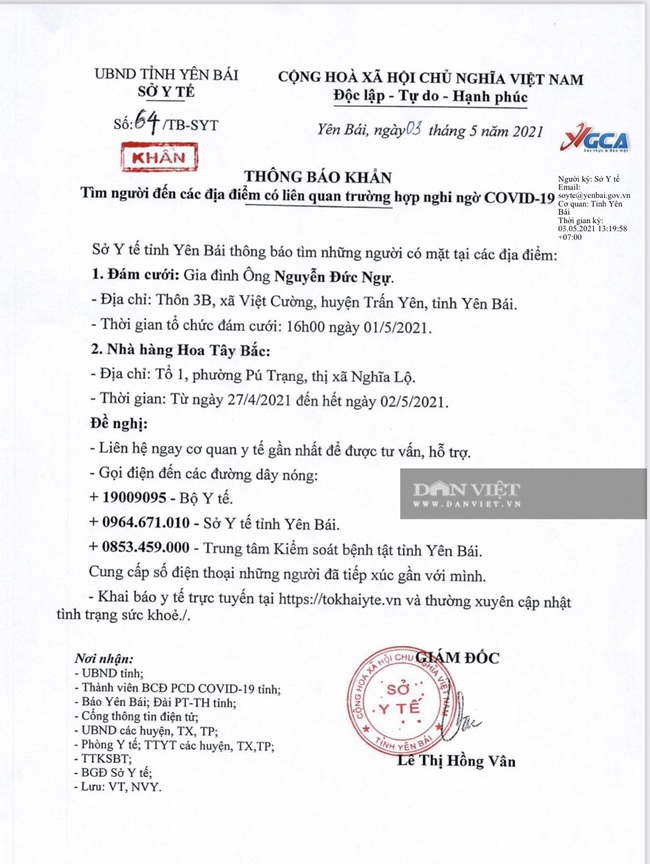 Yên Bái: Phong tỏa một khu dân cư tại huyện Trấn Yên do liên quan đến trường hợp dương tính với Covid-19 - Ảnh 3.