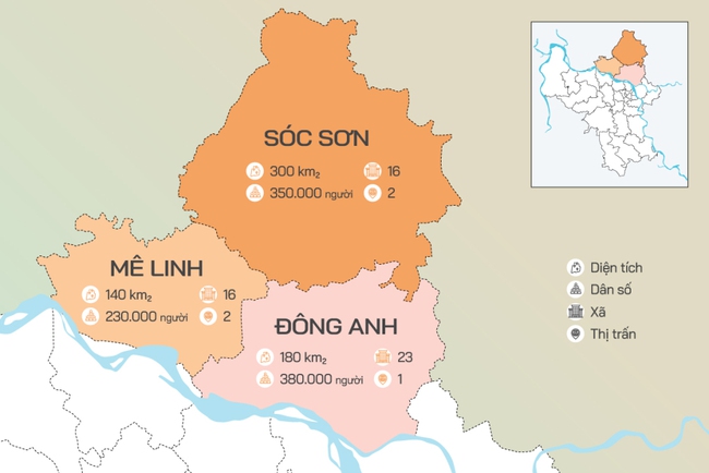 Quy hoạch 3 huyện lên thành phố sẽ giúp giảm tải nội đô Hà Nội - Ảnh 1.