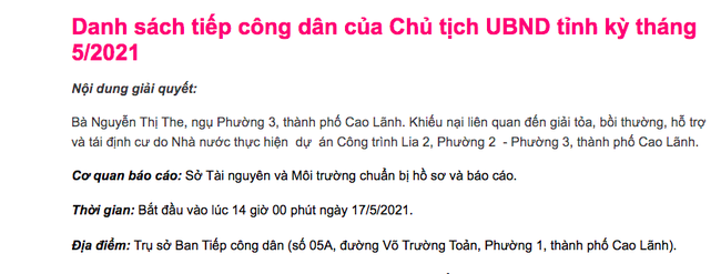 Vì sao Chủ tịch tỉnh Đồng Tháp tiếp dân nhiều lần/tháng? - Ảnh 3.