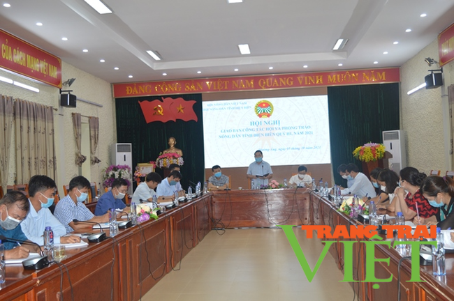 Giao ban công tác Hội và Phong trào nông dân tỉnh Điện Biên Qúy III   - Ảnh 1.