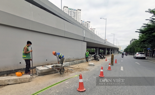 Cận cảnh 6 nhánh lên xuống Vành đai 3 trên cao đoạn Mai Dịch - Nam Thăng Long hơn 200 tỷ đồng - Ảnh 14.