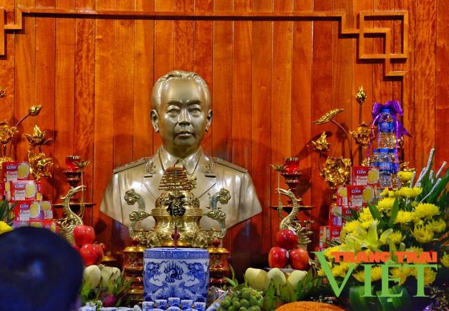 Điện Biên: Tổ chức an vị Tượng thờ Đại tướng Võ Nguyên Giáp tại Mường Phăng - Ảnh 3.