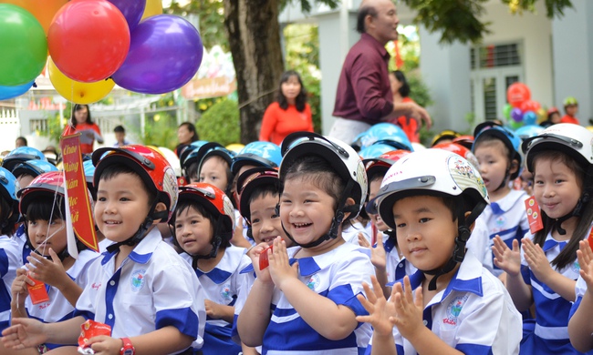 Nam Định: Trang bị kiến thức an toàn giao thông cho trẻ em - Ảnh 1.