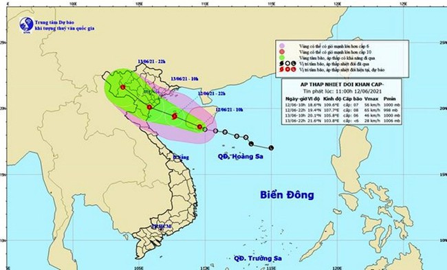 Ninh Bình: Tạm dừng hoạt động các tuyến đò từ 19h ngày 12/6 đến khi bão số 2 tan - Ảnh 2.