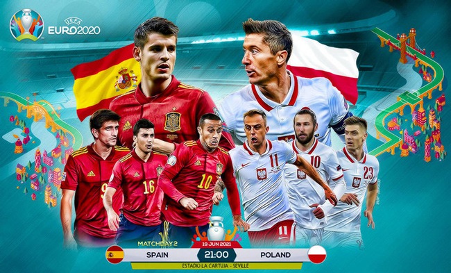 Xem trực tiếp Tây Ban Nha vs Ba Lan trên VTV3