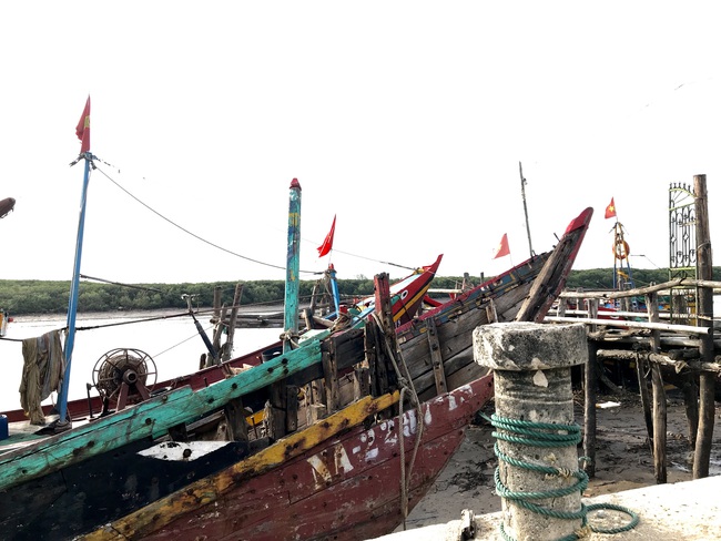 Hàng trăm tàu thuyền ở Nghệ An gác bến vì dịch Covid - 19 - Ảnh 6.