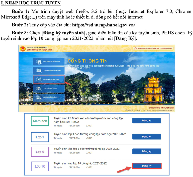 Sở GD-ĐT Hà Nội thông báo thời gian và hướng dẫn xác nhận nhận học trực tuyến vào lớp 10 năm 2021 - Ảnh 2.