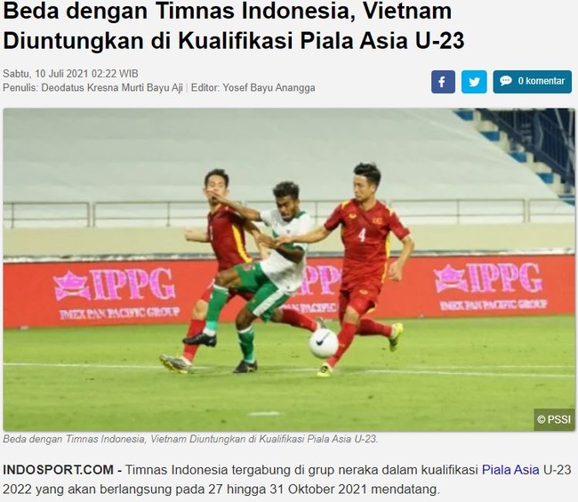 Tin tối (10/7): Báo Indonesia lại có dịp &quot;chọc ngoáy&quot; U23 Việt Nam - Ảnh 1.