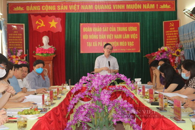 Chủ tịch BCH T.Ư Hội NDVN Lương Quốc Đoàn làm việc tại Hà Giang: Cho đồng bào con cá, cần câu, bày cả cách câu- Ảnh 1.