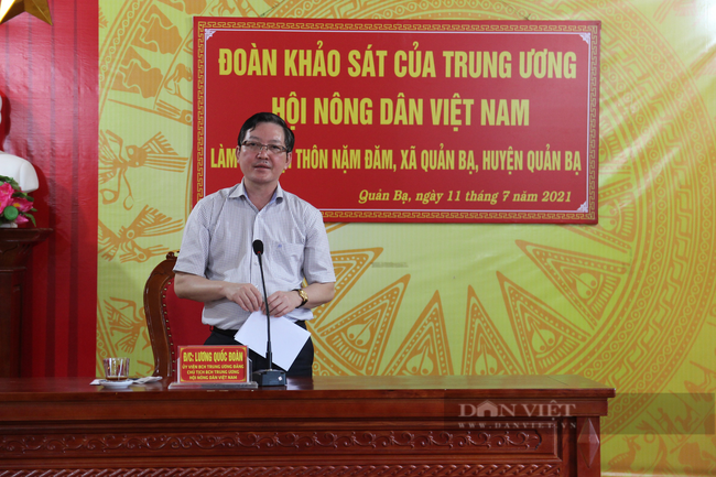 Chủ tịch BCH T.Ư Hội NDVN Lương Quốc Đoàn làm việc tại Hà Giang: Cho đồng bào con cá, cần câu, bày cả cách câu- Ảnh 6.