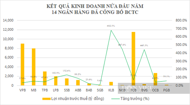 14 ngân hàng: Mỗi ngày làm ra 230 tỷ đồng lợi nhuận, bất ngờ với Kienlongbank - Ảnh 1.