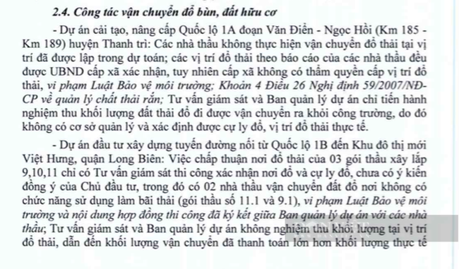 Hà Nội: Sai phạm tại dự án cải tạo QL1A gây thiệt hại gần 20 tỷ - Ảnh 1.