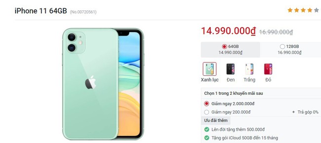 Giá iPhone 11 giảm mạnh chưa từng thấy, cơ hội hiếm có để nâng cấp 'dế yêu' - Ảnh 2.