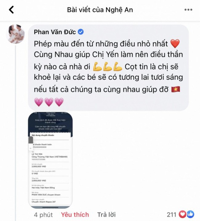 Phan Văn Đức giúp đỡ gia đình có hoàn cảnh hiểm nghèo tại Nghệ An - Ảnh 2.