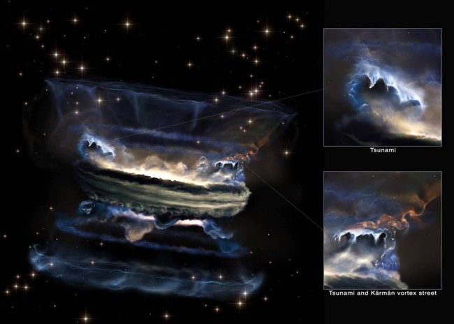 Bật mí về &quot;sóng thần&quot; khí xoáy khổng lồ trong các lỗ đen siêu lớn - Ảnh 2.