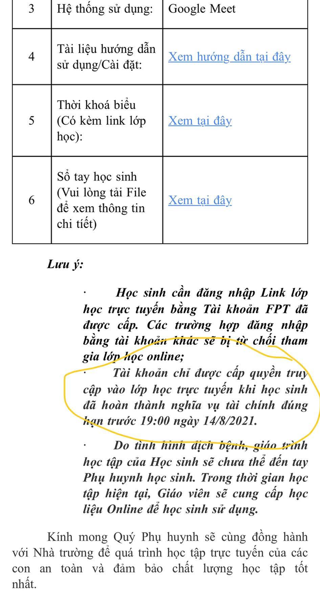 Phụ huynh có con học Trường Tiểu học-THCS FPT &quot;cầu cứu&quot; vì các khoản học phí đầu năm  - Ảnh 2.