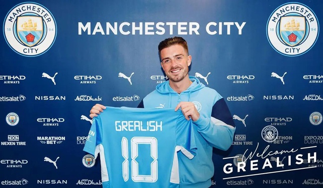 Grealish lấy số đẹp ở Man City. Ảnh: The Sun.