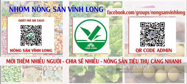 Người dùng dễ dàng đăng ký thành viên nhóm zalo thông qua mã QR Code hoặc trang facebook cùng tên: Nhóm Nông Sản Vĩnh Long.