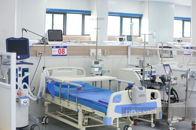Bệnh viện điều trị bệnh nhân Covid-19 có quy mô 500 giường, có quy mô lớn, hiện đại nhất Hà Nội. Ảnh: PV